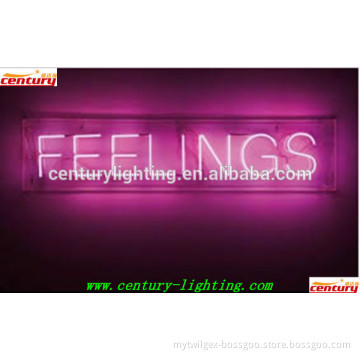 feelings neon sign